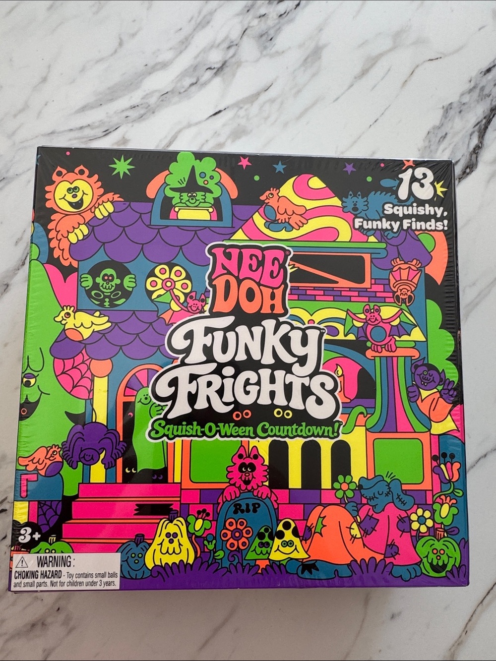 Authentic NeeDoh Funky Frights Squish-O-Ween Countdown